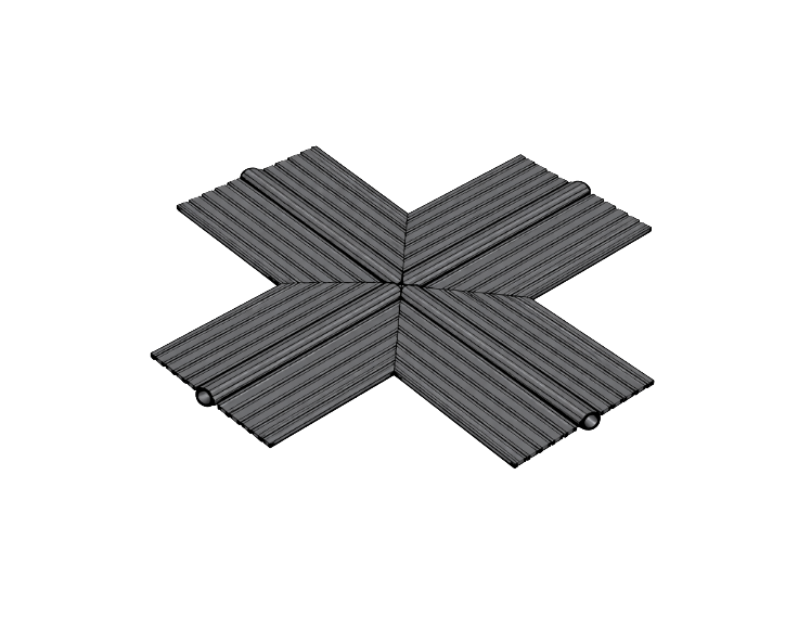X-Joint Flat 200mm Internal