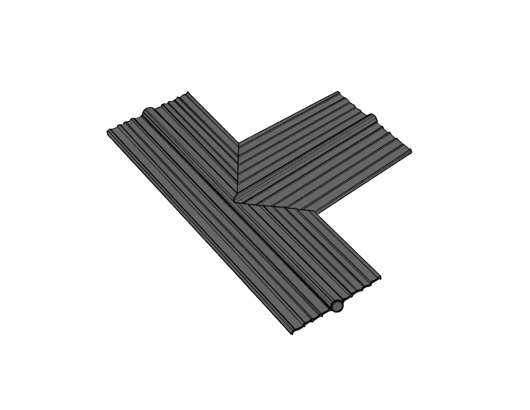 T-Joint Flat 200mm Internal